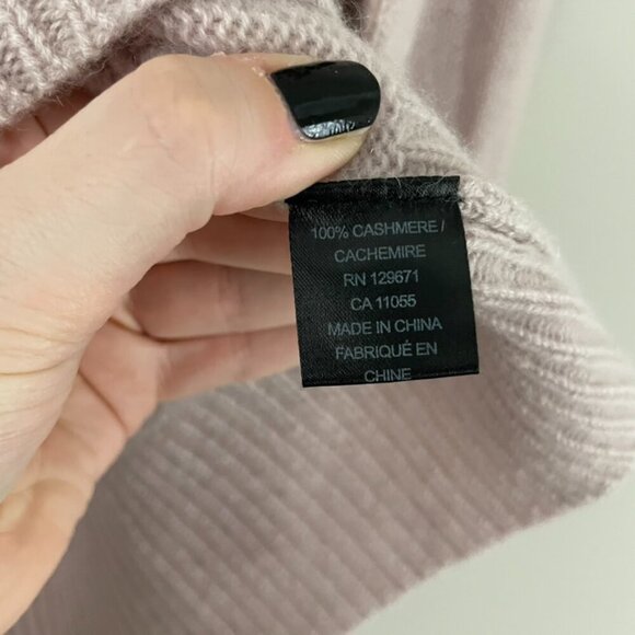 Skull Cashmere Blush Pink Turtleneck Knit Sweater Size Large - Picture 4 of 7